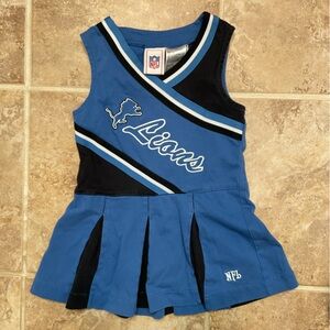 NFL Detroit Lions Blue and Black Cheerleader Dress